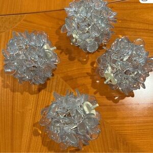 PB Teen Color Burst Light Blue Finials‎ - 2 pairs